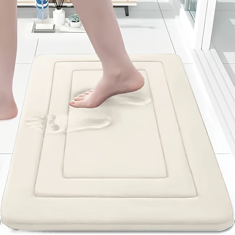 Tapis de bain super absorbant, coussin de sécurité pour baignoire et douche, tapis de sol antidérapant, tapis de bain ultra-doux et confortable de qualité supérieure, pour baignoire, douche, accessoires de salle de bain, ensemble de décoration de salle de bain, tapis de décoration intérieure, cadeau · photo 3