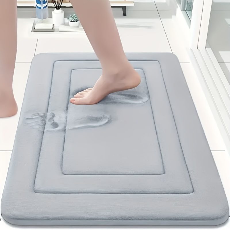 Tapis de bain super absorbant, coussin de sécurité pour baignoire et douche, tapis de sol antidérapant, tapis de bain ultra-doux et confortable de qualité supérieure, pour baignoire, douche, accessoires de salle de bain, ensemble de décoration de salle de bain, tapis de décoration intérieure, cadeau · photo 8