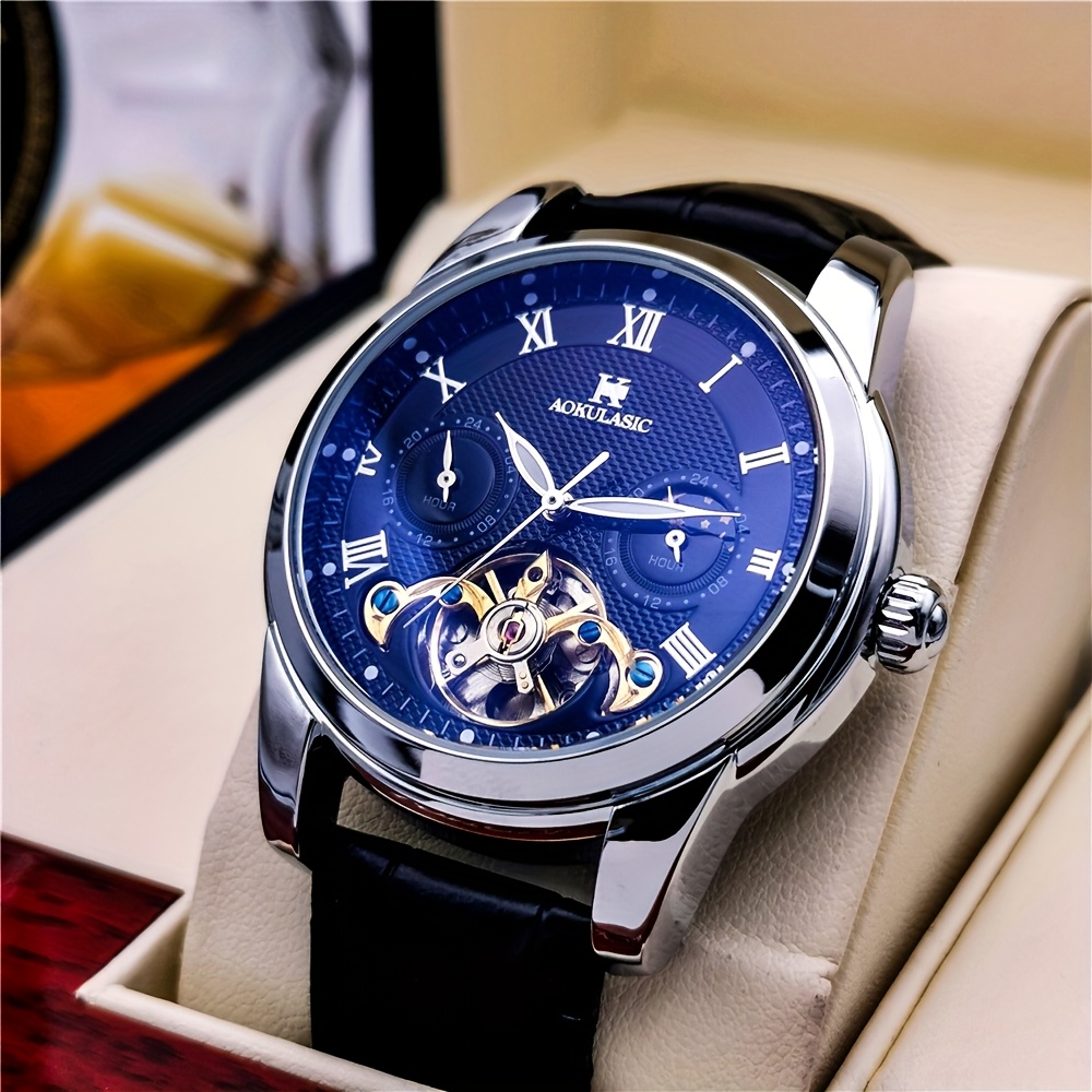 Montre mécanique automatique à tourbillon, cadran squelette · photo 10