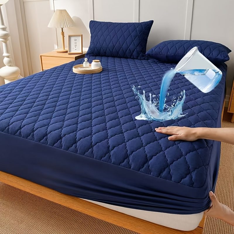 Protège-Matelas Ultrasonique Gaufré - Protection Complète Épaisse Anti-Humidité et Anti-Urine, Drap-Housse Lavable en Machine · photo 8