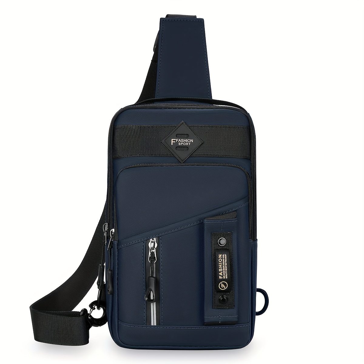 Nouveau Sac pour Homme Grande Capacité 2024, Sac Bandoulière à Rangement Multicouche, Sac de Poitrine Tendance et à la Mode, Sac à Main d'Épaule pour Homme · photo 3