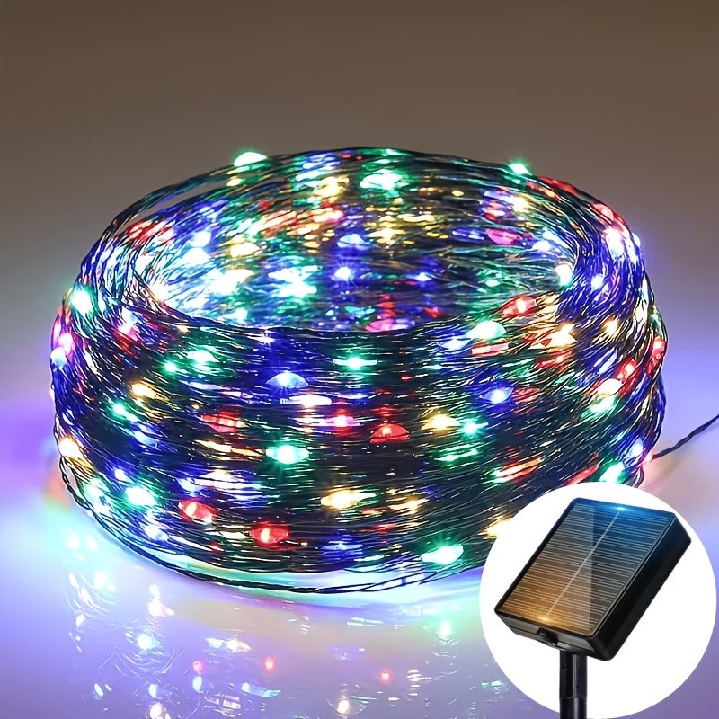 1 pièce Guirlande Lumineuse Solaire à Cordon d'Extérieur, Lumière de Jardin, Lumière pour Tuyau d'Eau, 8 Modes, IP65, Deux Couleurs Disponibles, Tube Transparent Flexible Adapté aux Jardins, Arrière-cours, Patios, Terrasses, Porches, Piscines, Décoration d'Arbre, Thanksgiving, Halloween · photo 9