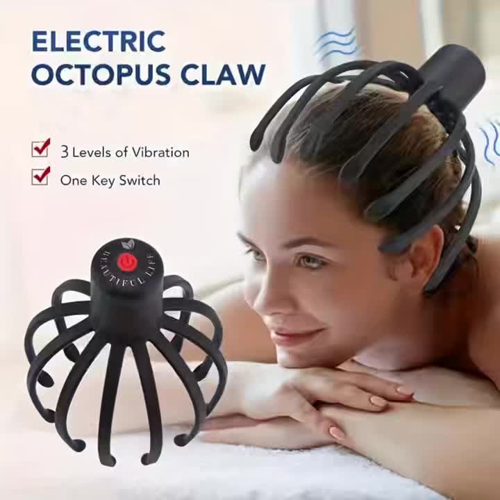 Dispositif de massage de la tête avec griffes d'octopus électriques, cadeau de Noël pour la famille, cadeau de Thanksgiving · photo 6