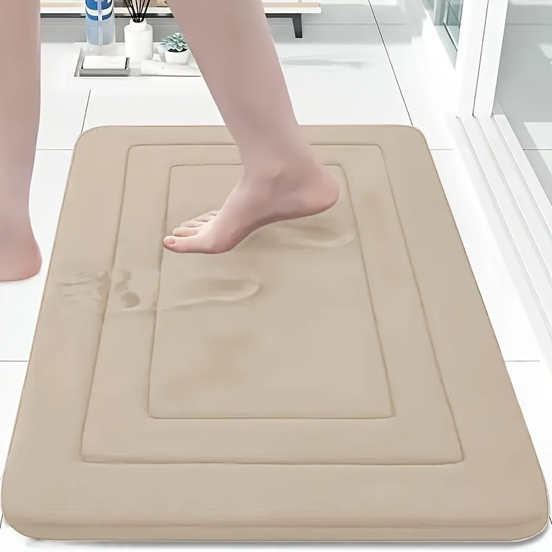 Tapis de bain super absorbant, coussin de sécurité pour baignoire et douche, tapis de sol antidérapant, tapis de bain ultra-doux et confortable de qualité supérieure, pour baignoire, douche, accessoires de salle de bain, ensemble de décoration de salle de bain, tapis de décoration intérieure, cadeau · photo 2