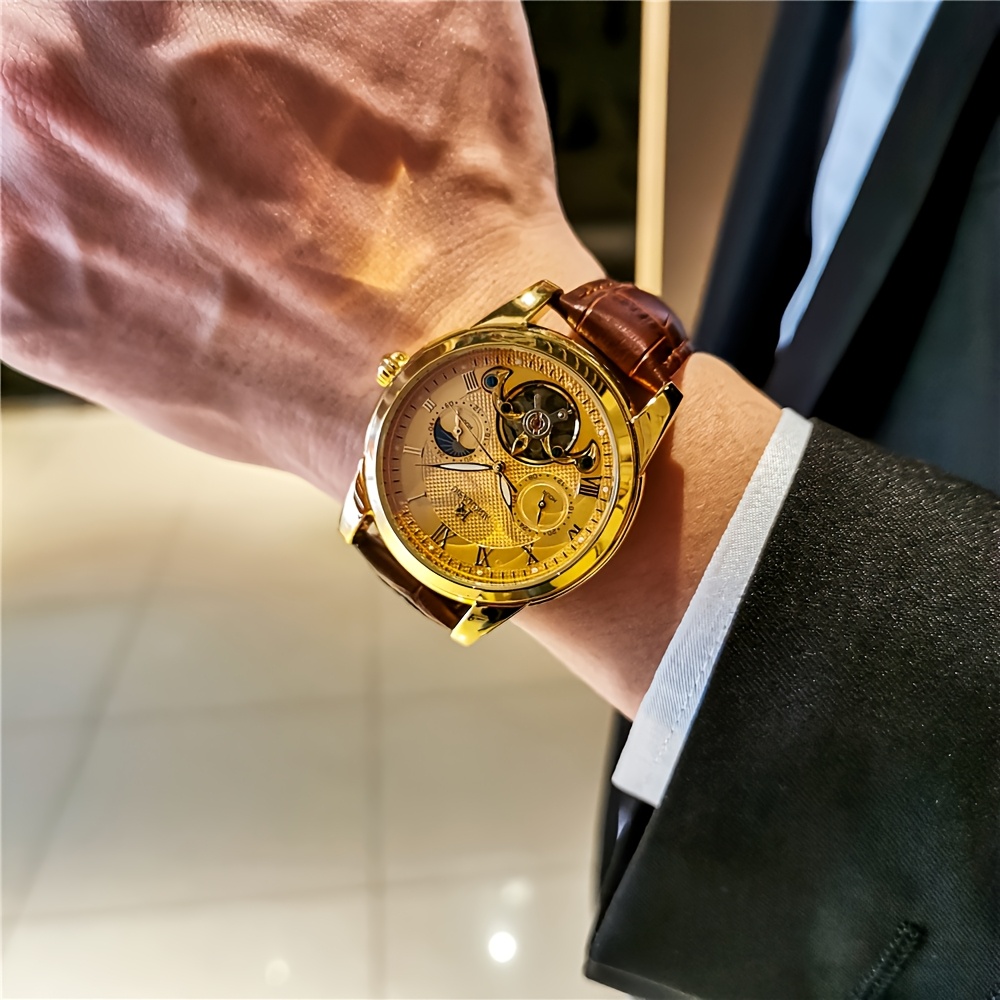 Montre mécanique automatique à tourbillon, cadran squelette · photo 9