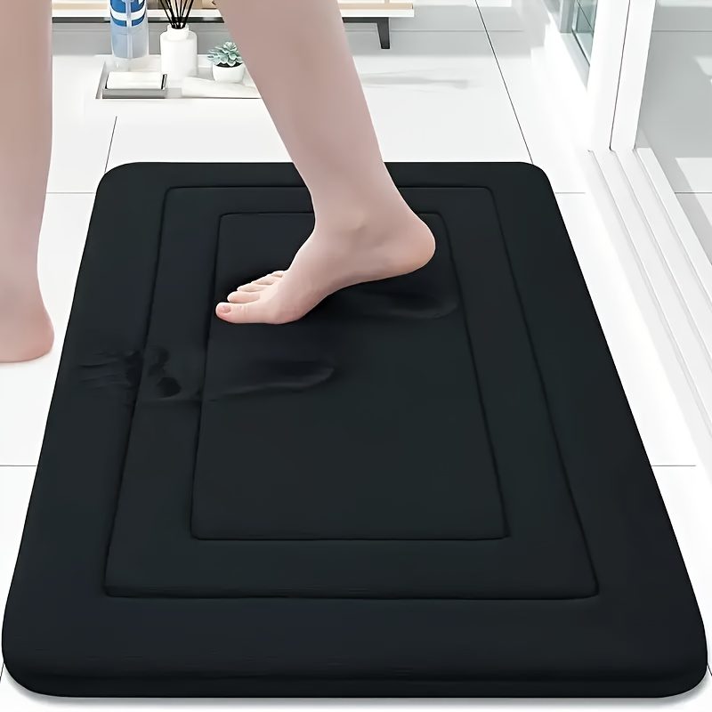 Tapis de bain super absorbant, coussin de sécurité pour baignoire et douche, tapis de sol antidérapant, tapis de bain ultra-doux et confortable de qualité supérieure, pour baignoire, douche, accessoires de salle de bain, ensemble de décoration de salle de bain, tapis de décoration intérieure, cadeau · photo 9