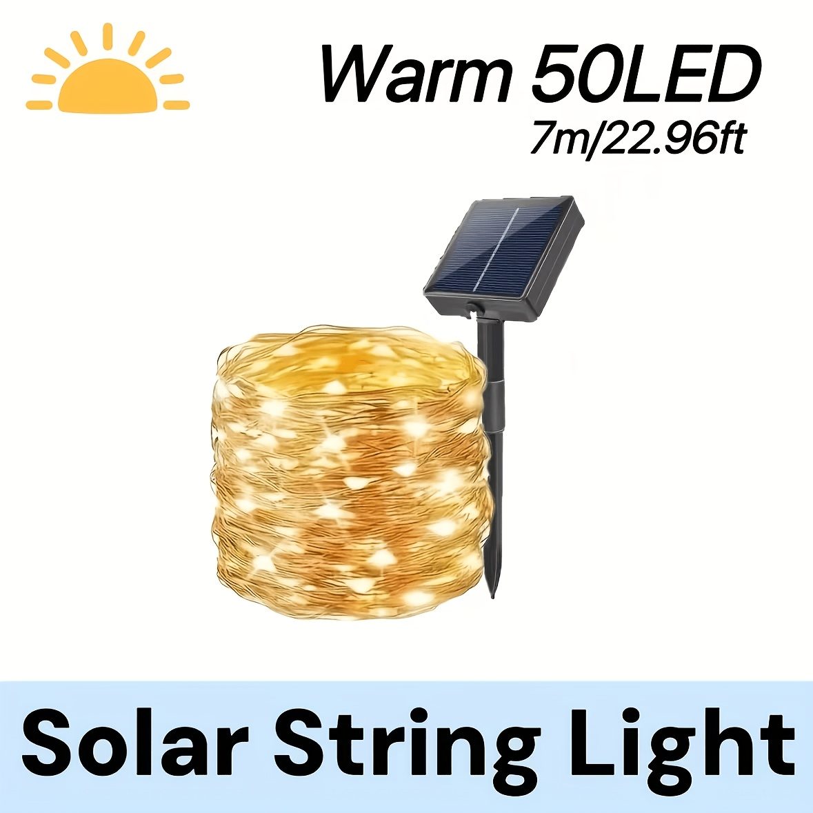 1 pièce Guirlande Lumineuse Solaire à Cordon d'Extérieur, Lumière de Jardin, Lumière pour Tuyau d'Eau, 8 Modes, IP65, Deux Couleurs Disponibles, Tube Transparent Flexible Adapté aux Jardins, Arrière-cours, Patios, Terrasses, Porches, Piscines, Décoration d'Arbre, Thanksgiving, Halloween · photo 3