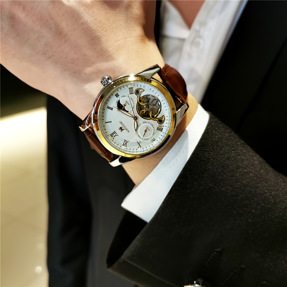 Montre mécanique automatique à tourbillon, cadran squelette · photo 7