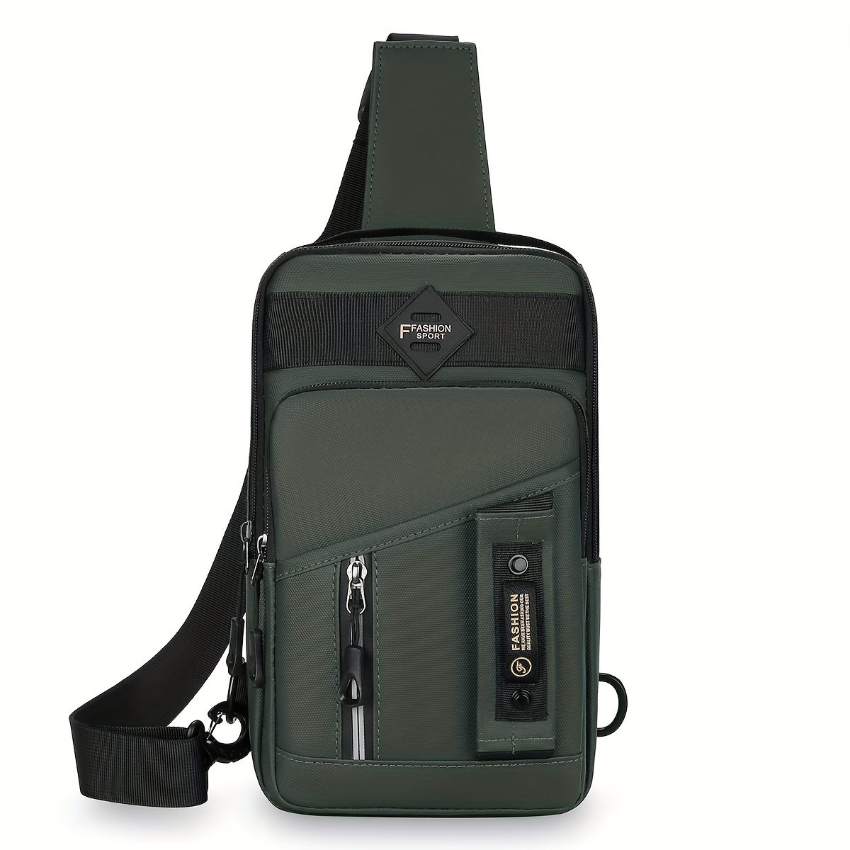 Nouveau Sac pour Homme Grande Capacité 2024, Sac Bandoulière à Rangement Multicouche, Sac de Poitrine Tendance et à la Mode, Sac à Main d'Épaule pour Homme · photo 5